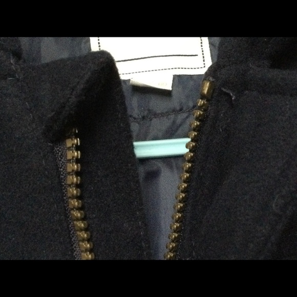 NWOT Gymboree Navy Pea Coat with Hood - Picture 6 of 7